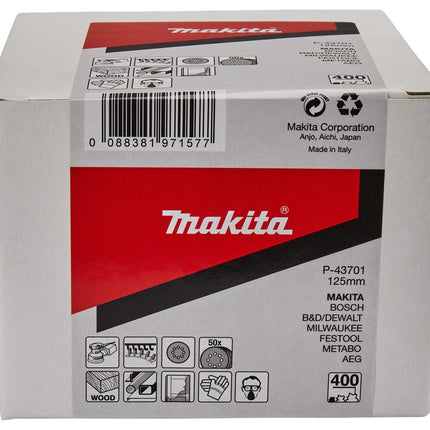 Afbeelding Makita schuurvel 125mm k400 P-43701