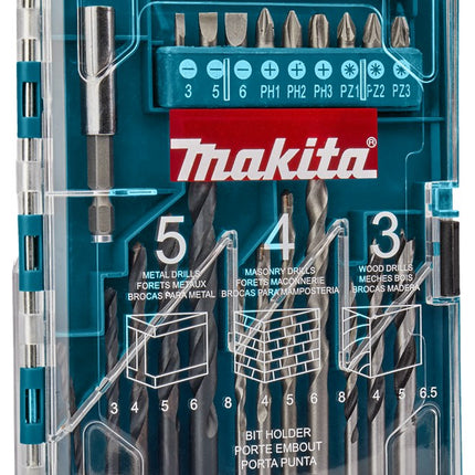 Afbeelding Makita boren/schroefbit set 22-delig P-44002