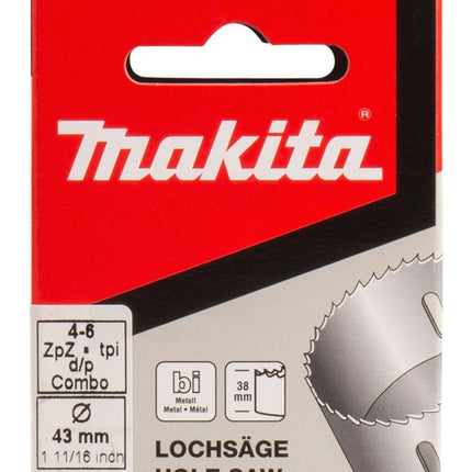 Afbeelding Makita gatzaag 43mm bi-metaal wit P-52560