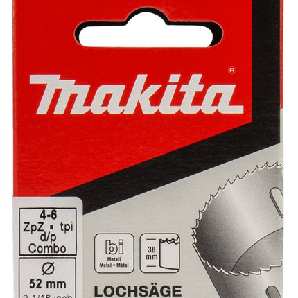 Afbeelding Makita gatzaag 52mm bi-metaal wit P-52598