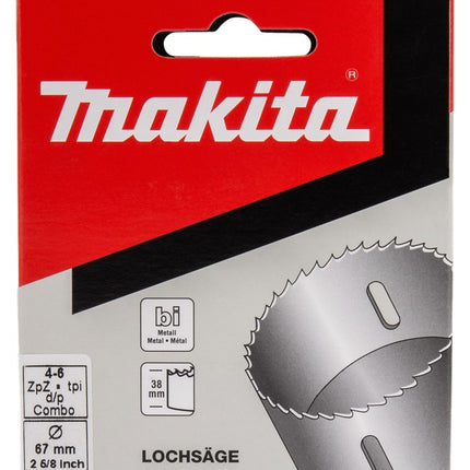Afbeelding Makita gatzaag 67mm bi-metaal wit P-52657