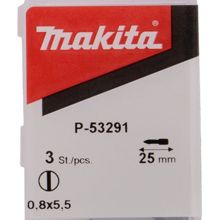 Afbeelding Makita schroefbit sl0,8x5,5x25mm P-53291