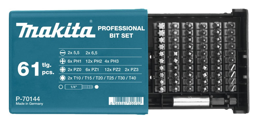 Afbeelding Makita schroefbitset 61-dlg P-70144