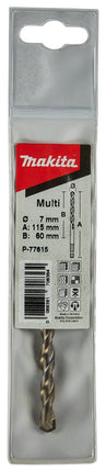 Afbeelding Makita multiboor 7,0x115x60mm 1/4 P-77615