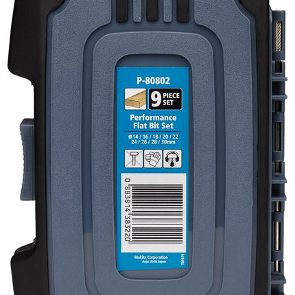 Afbeelding Makita speedborenset 9-delig 1/4 P-80802