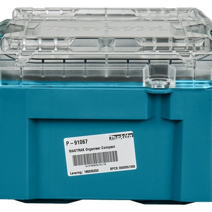 Afbeelding Makita gereedschapkoffer inzetbakjes P-91067