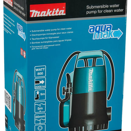 Afbeelding Makita 230 v dompelpomp zuiver water PF0800