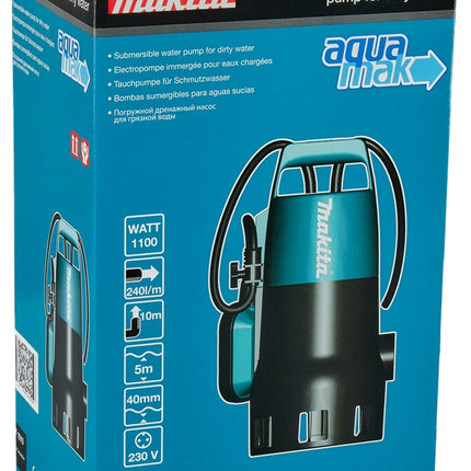 Afbeelding Makita 230 v dompelpomp voor vuil water PF1010