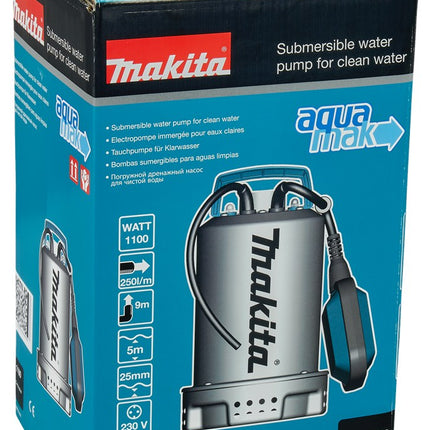 Afbeelding Makita 230 v dompelpomp zuiver water PF1100