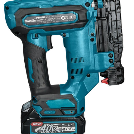 Afbeelding Makita 40 v max pin tacker PT001GD101