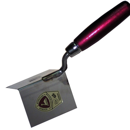 Schwan HOEKTROFFEL 80X60X60MM UITW.            RVS UITWENDIG RONDE HOEKEN