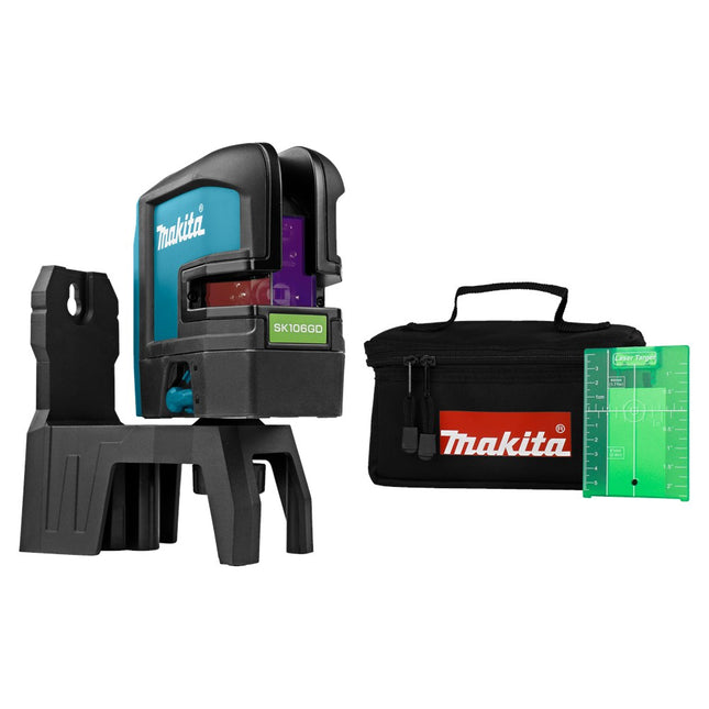 Afbeelding Makita kruislijn / punt laser groen SK106GDZ