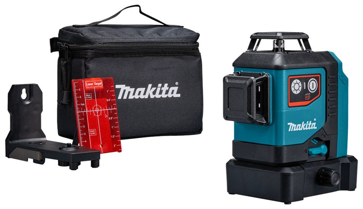 Afbeelding Makita 12 v max multilijn laser rood 3x 360° SK700D