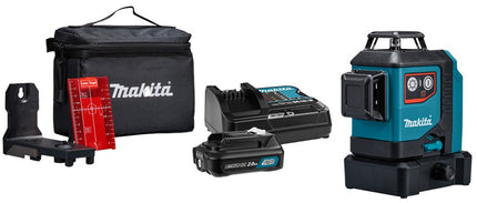Afbeelding Makita 12 v max multilijn laser rood 3x 360° SK700DX
