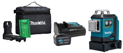 Afbeelding Makita 12 v max multilijn laser groen 3x 360° SK700GDX