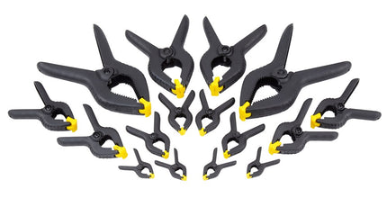 Afbeelding STANLEY assortiment veerklemmen 16-delig