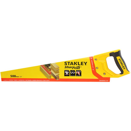 Afbeelding STANLEY universeel zaag sharpcut 500mm - 7t/inch [1] STHT20367-1