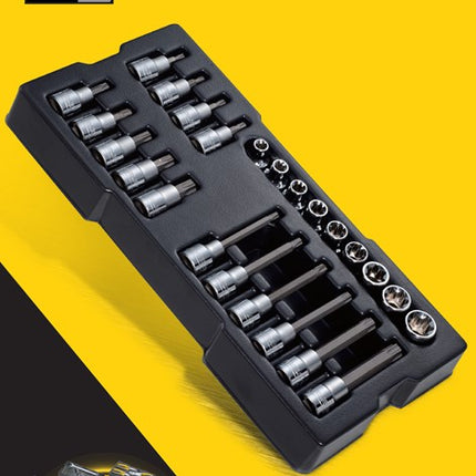 STANLEY TRANSMODULE TORX BITSET 1/2"    ZESKANT 24-DELIG