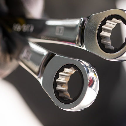 Afbeelding STANLEY ringsteeksleutelset met ratelring 7 delig STMT82846-0