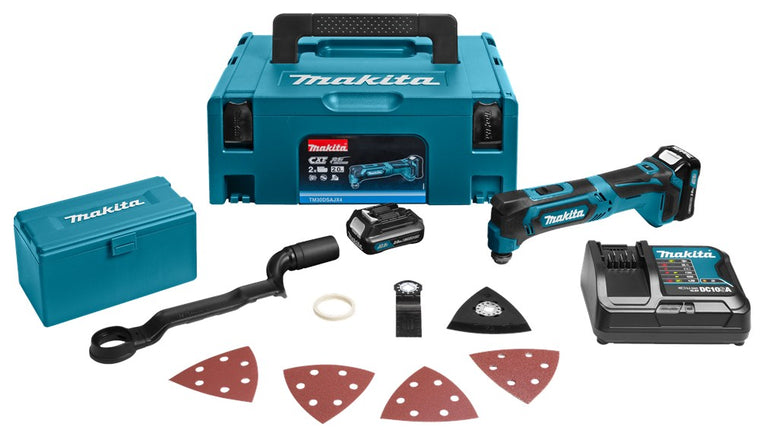 Afbeelding Makita 10,8 v multitool TM30DSAJX4