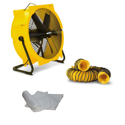 DRYFAST VENTILATOR DFV7000 SET          MET 2 ADAPTERS, 1 STOFZAK EN 1 SLANG 10M