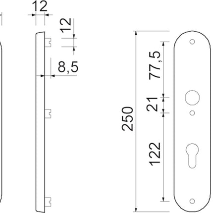 Veiligheidslangschild Tekening Oxloc