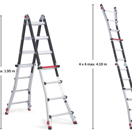 Varitrex Teleprof Flex hoogtes
