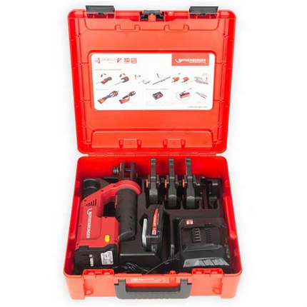 Rothenberger Romax Compact III accu-persmachineset SV 15‑22‑28 mm – 1000004275