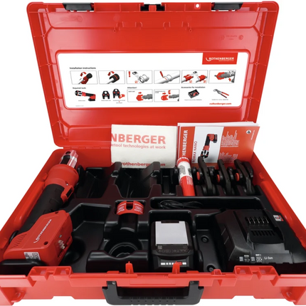 ROTHENBERGER ROMAX NANO SET INCL. IJAWS PERSBEKKEN SV, 15-22-28MM, 2AH, CAS