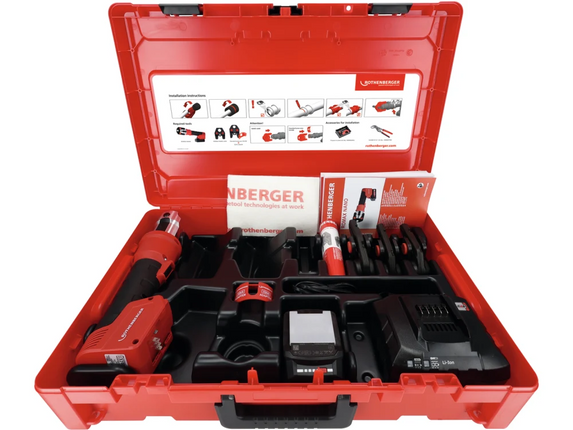 ROTHENBERGER ROMAX NANO SET INCL. IJAWS PERSBEKKEN SV, 15-22-28MM, 2AH, CAS