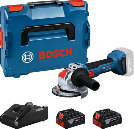 Bosch GWX 18V-8 ACCU HAAKSE SLIJPER           L-BOXX - 2X GBA 18V 4,0 AH