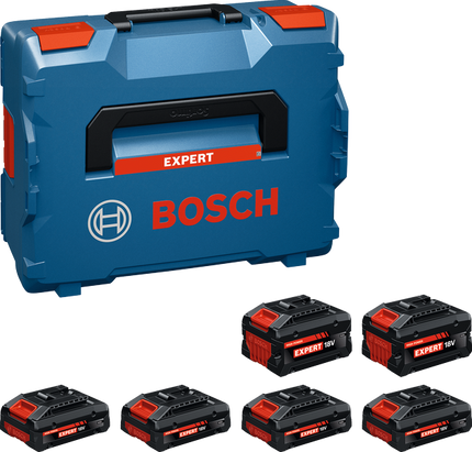 Bosch EXPERT EXBA18V 4×4,0Ah + 2×8,0Ah Accupack in L-Boxx - 1600A0373G