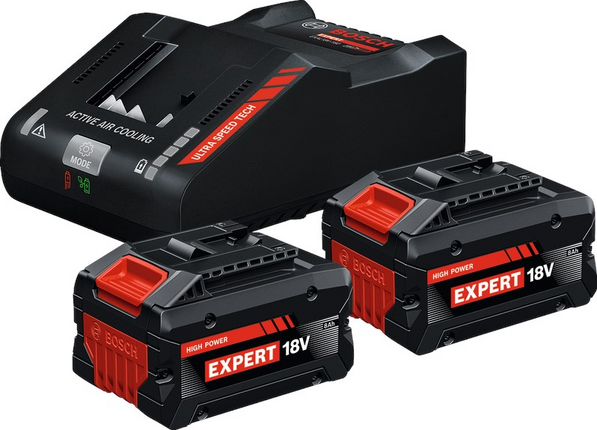 BOSCH STARTERSET EXBA18V-80/160         2X EXBA18V-80 EN LADER