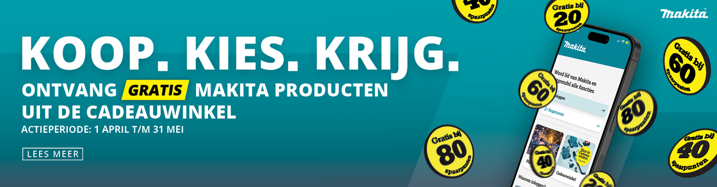 Makita Cadeauwinkel Beton – Koop. Kies. Krijg.