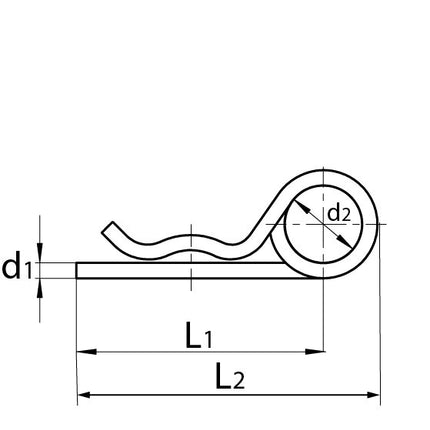 DX Borgveer Dubbel 4mm Verzinkt - 9.720320004