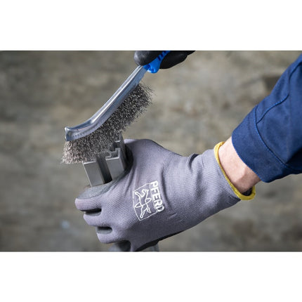 Afbeelding PFERD TOOLS handborstels, gebogen HBG 10 INOX 0,30 (1)