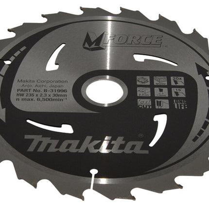 Makita Makita Cirkelzaagblad Hout 235x30x23,3mm 20T - B-31996