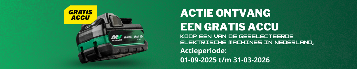 HiKOKI MULTIVOLT Accu Actie