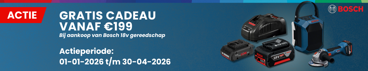 Bosch PRO Deal: Gratis Cadeau bij 18V Gereedschap