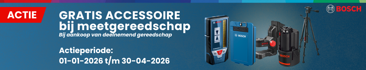 Bosch Gratis Accessoire bij Nivelleringstoestel