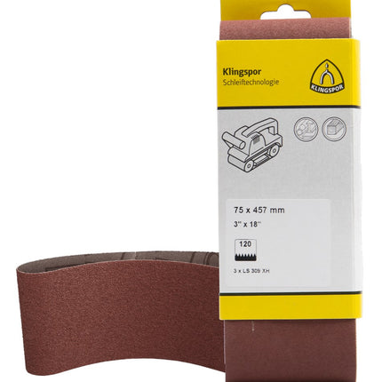Klingspor SCHUURBAND 100X610MM P120 - 3 ST