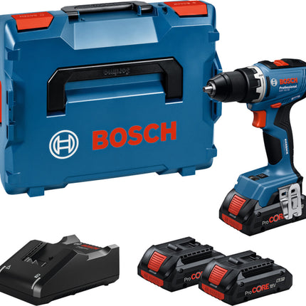 Bosch GSR 18V-65, 3X PC 4.0AH, GAL 18V-40, LB ACCUSCHROEFBOORMACHINE