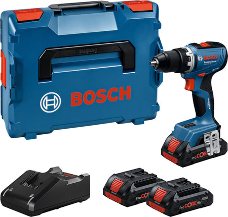 Bosch GSR 18V-65, 3X PC 4.0AH, GAL 18V-40, LB ACCUSCHROEFBOORMACHINE