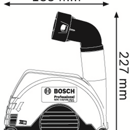 Bosch GDE 115/125 FC T Afzuigkap voor Haakse Slijpers - 1600A003DK