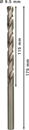 Bosch PRO Metal HSS-G spiraalboor 9,5×115×175mm 5st – 2608596830