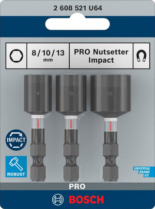 Bosch Dopbitset 3-delig 8/10/13mm - 2608521U64