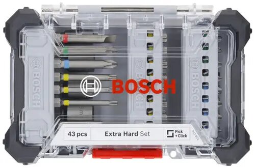 Bosch Bitset 43-delig met doppen en houders - 2607017727