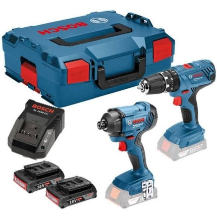 Bosch Accu toolkit GSB 18V-21 + GDR 18V-160 2x 2,0 Ah L-B - 0615990L41 (accu klopboormachine)