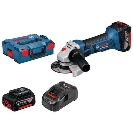 Bosch GWX 18V-8 Accu Haakse Slijper 18V met 2 x accu GBA 5.0Ah in L-Boxx - 06019J7002
