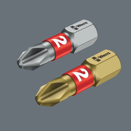 <b>BTH- en BTZ-bits</b><br/>BTH- (extra hard) en BTZ-bits (taai-hard) hebben een uitgegloeide BiTorsion-Zone, waardoor de hardheid van de schacht met ca. 20% tegenover het aandrijfprofiel gereduceerd wordt. Hierdoor wordt de verdraaiing van de bitpunt bij belastingspieken voorkomen en zo de leeftijd